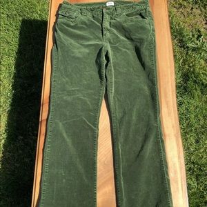 New Bass Green Women’s Stretch Velour Pants Sz 6